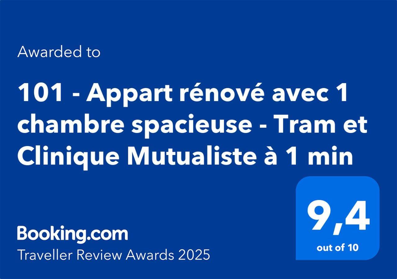 101 - Appart Renove Avec 1 Chambre Spacieuse - Tram Et Clinique Mutualiste A 1 Min Grenoble Eksteriør billede